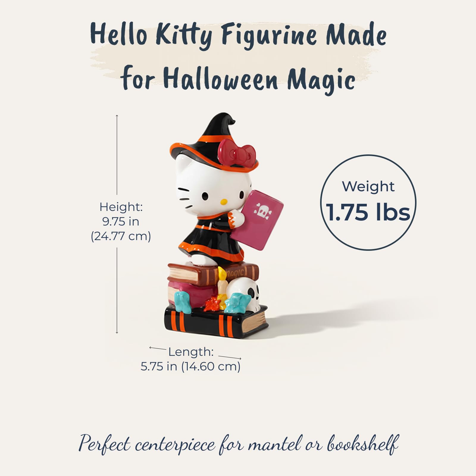Amazon.com: Blue Sky Clayworks Hello Kitty Spooky Library Figurine
